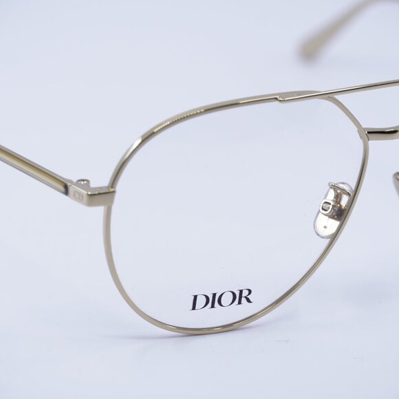 Dior GEMDIORO AU B000 Eyeglasses Gold 58mm Aviator Frame - Picture 9 of 12